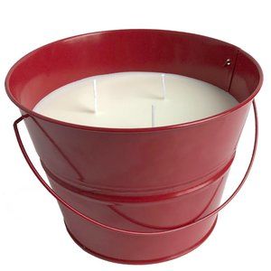 OUTDOOR CITRONELLA 30OZ CANDLE (50 HRS) RED BUCKET